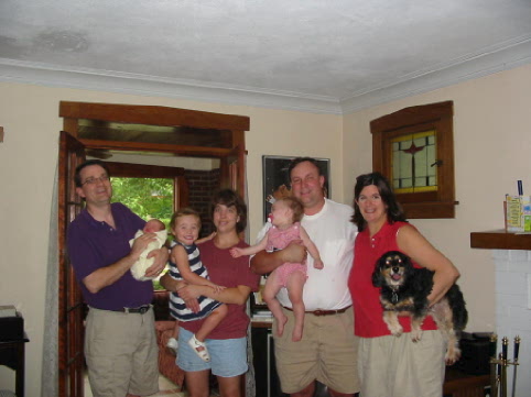 31 August 2002 - A visit from Lesha, Anthony, Alex and Amanda Hageman Holmes and Curtis Clan